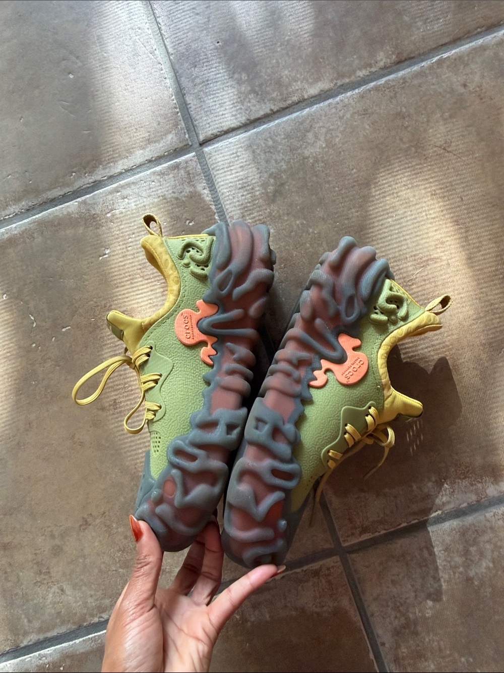 Salehe Bembury x Crocs Juniper “Tahini” Terrain Sneakers - Picture 13 of 15